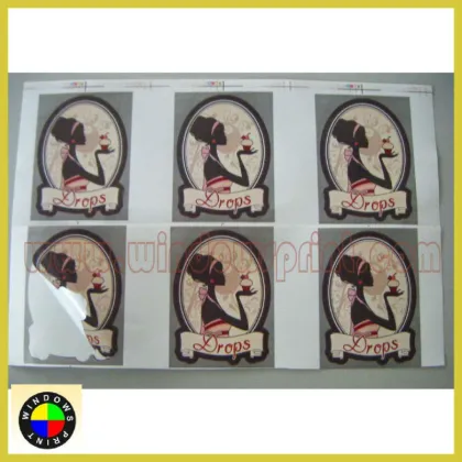 Paper sticker for food packaging