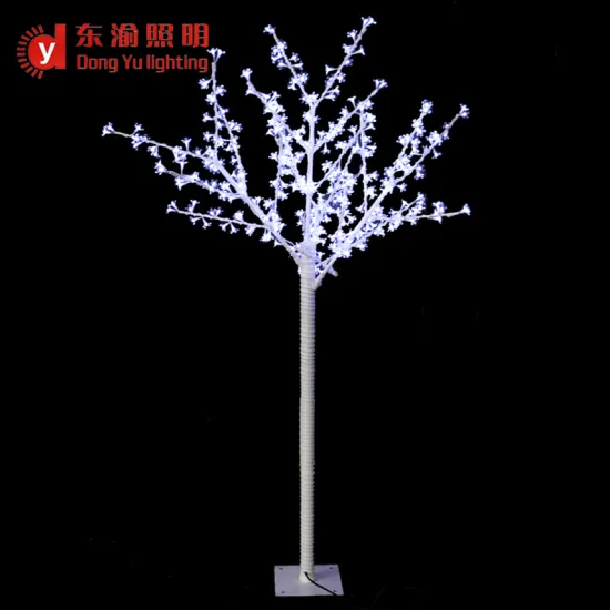 led cherry tree white trunk and branches