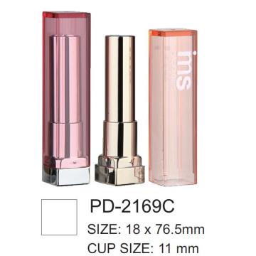 Empty Plastic Slim Square Lipstick Packaging