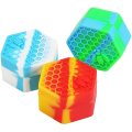 Conjunto de frascos de contenedor de silicona hexagonal antiadherente