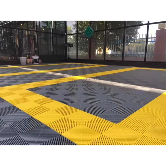 High Strength Commercial Car Wash Truck Play Mat: Interlocking Black Flooring Tiles for Wall and Floor
