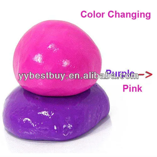 Super magic thinking putty color changing