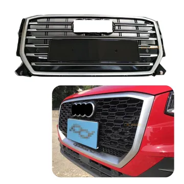 Q2 Upgrade to SQ2 Grille: Modified Mesh Grill Front Facelift Bumper Kit for Audi Q2/SQ2 (2018-2019)
