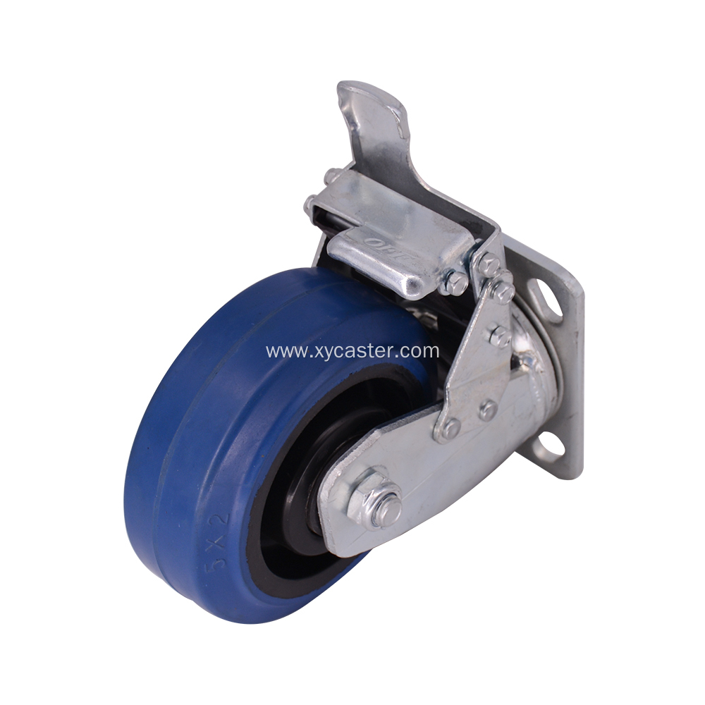 5 Inch trolley caster wheel with Dual Locking