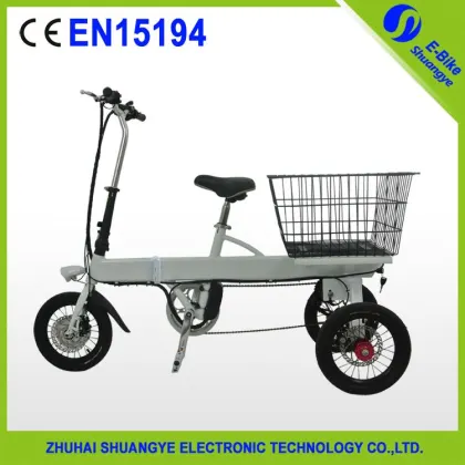 Brushless motor folding electric adult tricycles