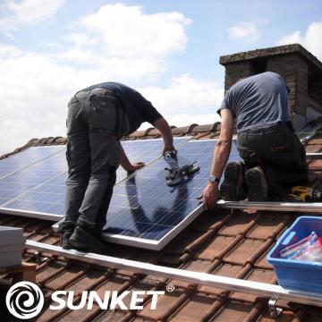 Sistem kuasa di-grid 15kw tenaga solar untuk rumah