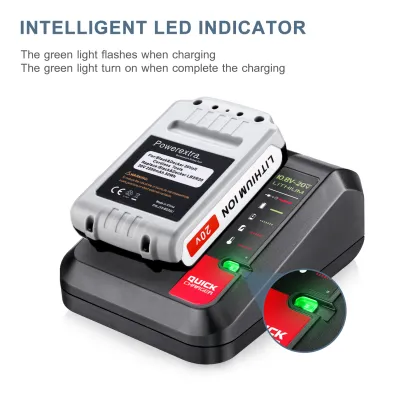 20V Lithium Fast Replacement Rechargeable Power Tool Battery - Porter Cable Compatible