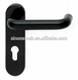 euro standard plastic door lever handle for fire door/Door handle nylon for hospital/BS EN1634/DIN Standard