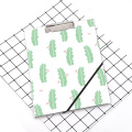 Custom cactus pattern A4 clipboard with notebook