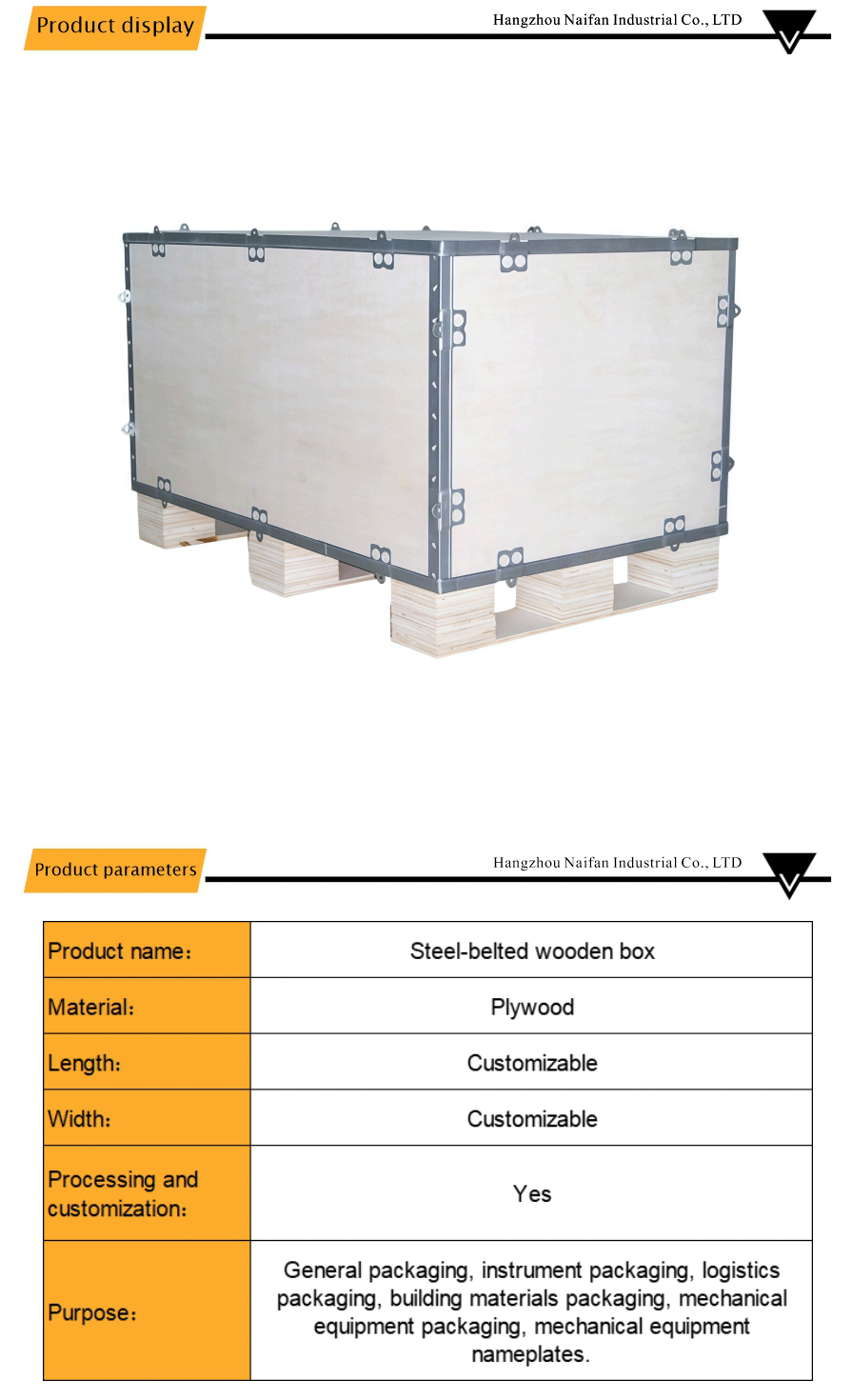 Wooden cases for heavy equipment