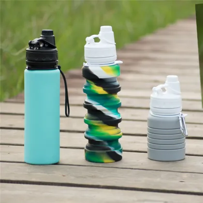 Outdoor Sports Bottle Collapsible Silicone Water Bottle