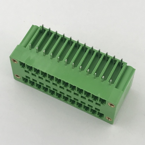 3.81mm pitch double layer plug-in PCB terminal block