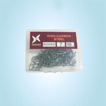100PCS Box High Carbon Steel Fishhooks - High Efficiency Barbed Carp Fishing Hooks Set