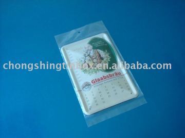 calendar tin sign