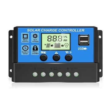  PWM Solar Charge Controller 10A-30A 12V/24V for Lithium & Lead-Acid Batteries 