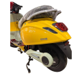 Vibrant E-Scooter with Eye-Catching Color Combo