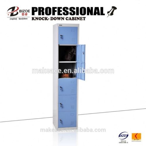 Commercial furniture KD 6 door steel school locker