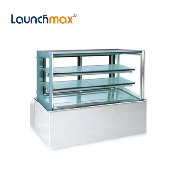 Commercial Bakery Rectangular Air Cooled Cake Chiller Display