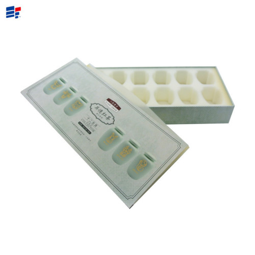 White simple paper gift box for tea
