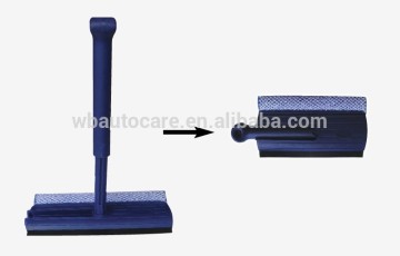 Compact Rubber Squeegee with extendable handle