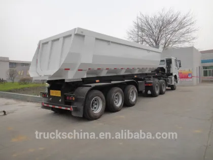 CIMC 3 axles dump truck semi trailers 100 ton trailer