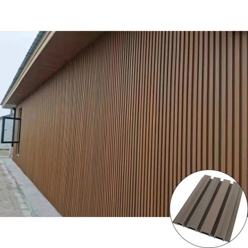 Luxury Waterproof Plastic Wood Composite WPC Exterior Wall Panels for Prefab House Building