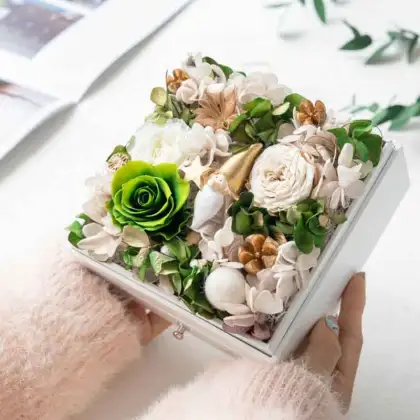Wholesale Colorful Forever Flowers Arrangement Box - Gift Ready
