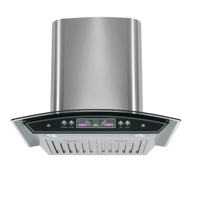 900mm Stainless Steel Wall Mounted Auto Clean Ventilation Hood Communal Kitchens Smoke Grease Extractors Cooker Hood