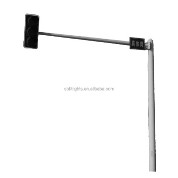 Conical Hot Dip Galvanized Steel Traffic Signal Light Pole