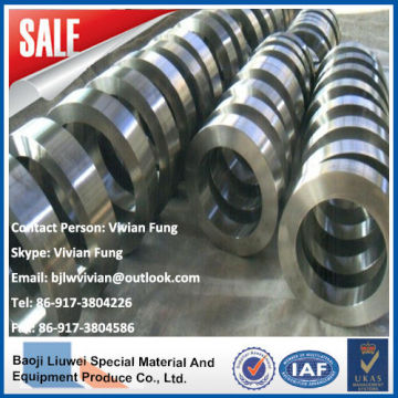 High Quality gr2 forged titanium ring from Baoji Liuwei