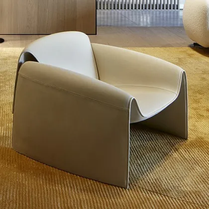 Creative designer wingback chair velvet living room chair