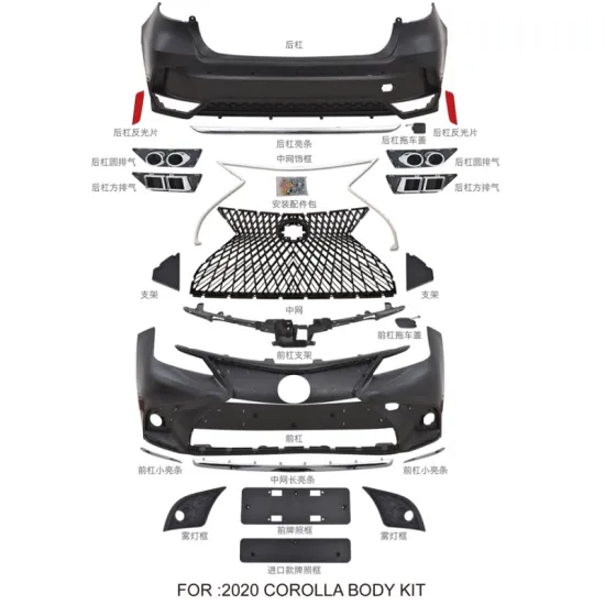 Bodykit Car Bumper Body Kit for Toyota Avalon" could be slightly refined for better SEO and clarity. A suitable title might be:

"Toyota Avalon Body Kit - Car Bumper and Body Parts