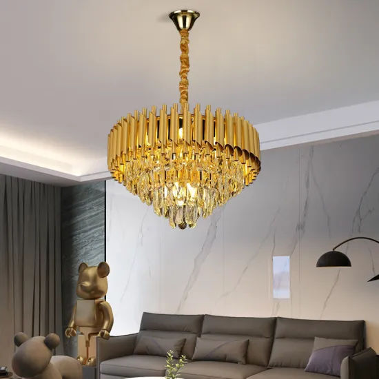 Modern Luxury Crystal Chandelier - Big Golden Decorative European Vintage Lamp