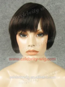 New Products 100% Virgin human Hair brown machine made wig
