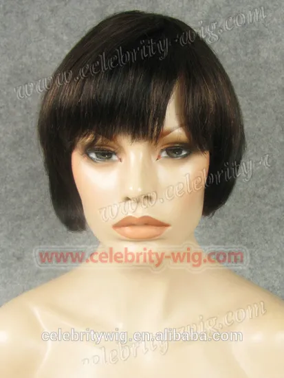 New Products 100% Virgin human Hair brown machine made wig