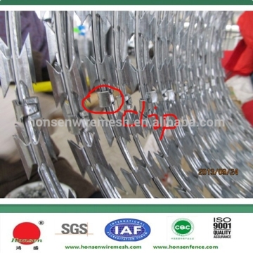 2015 the best selling !!! BTO-22 Galvanized razor wire fencing/fence 18-year factory