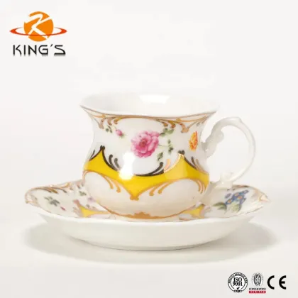 Wholesale Royal Style New Bone China Cups & Saucers - Ceramic Coffee Cup Supplier