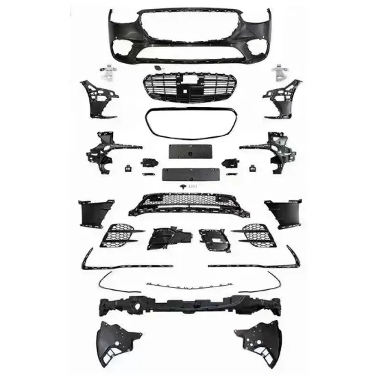 W223 Car Bumpers Body Kit for Mercedes-Benz S Class (2020-2022) S300 S320 S350 S400 S500 S580 AMG Front Bumper