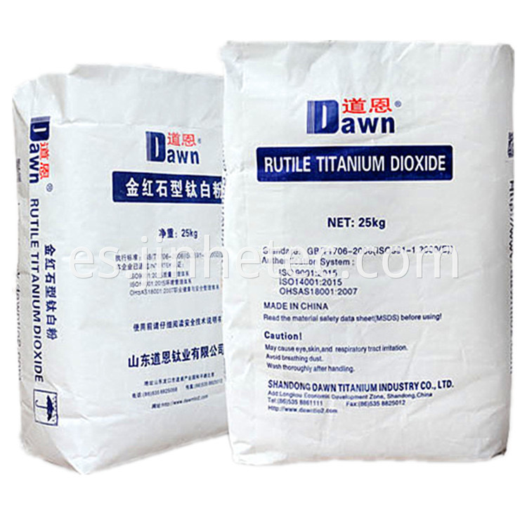 China Dawn Titanium Dioxide R2195 R2295 Uso ampliamente Fabricantes