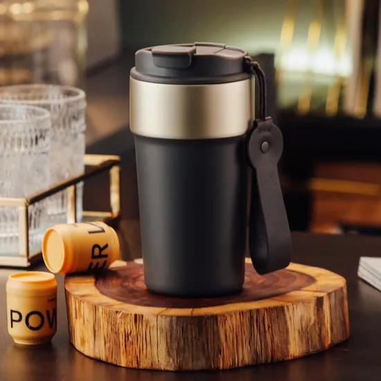 Portable 500ml Double Wall Vacuum Insulated Stainless Steel Tumbler: Your Ultimate Reusable Coffee Mug for Car, Travel, and Business