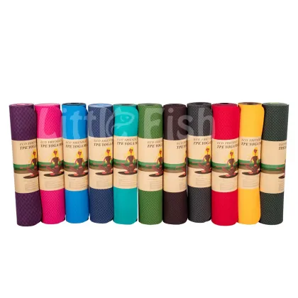 6mm double color TPE Yoga Mat fitness Mat