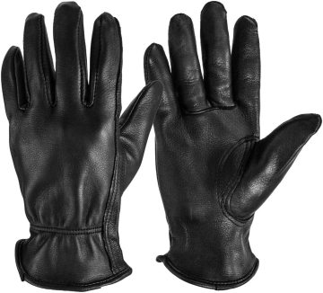 OZERO Gardening Gloves Grain Deerskin Leather Work Glove