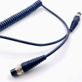 Customized Feders Coiled -Kabel mit M16 -Stecker