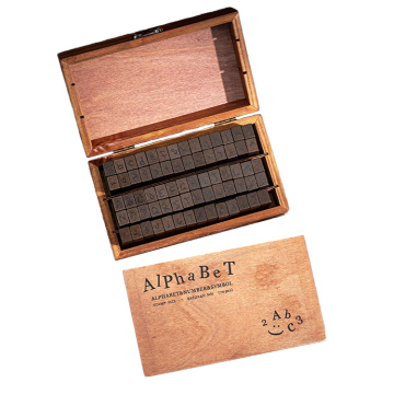 Wholesale Multifunctional Wooden Stamp Set with Custom Vintage Alphanumeric Rubber Seals for School