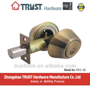 TRUST ANSI Grade 3 Double Deadbolt Lock with AB Finish