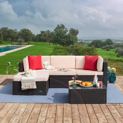 Rattan Cube Garden Furniture Patio Sets Outdoor Sofa Garden Furniture