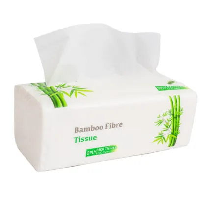 Bamboo Fiber Tissue Paper Cube Box Facial Tissue