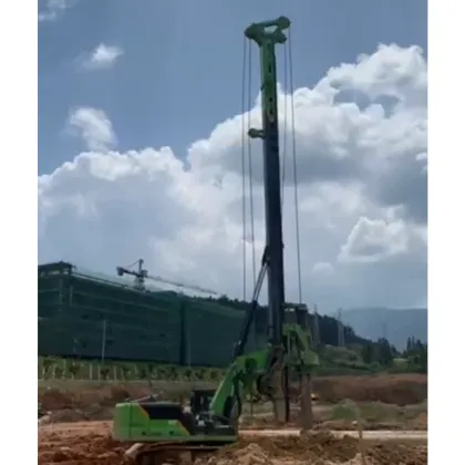 TYSIM Engineering Construction Machinery Hydraulic Rotary Drilling Rig KR220C with CAT Chassis