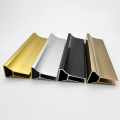 Staircase u channel glass railing aluminum profiles