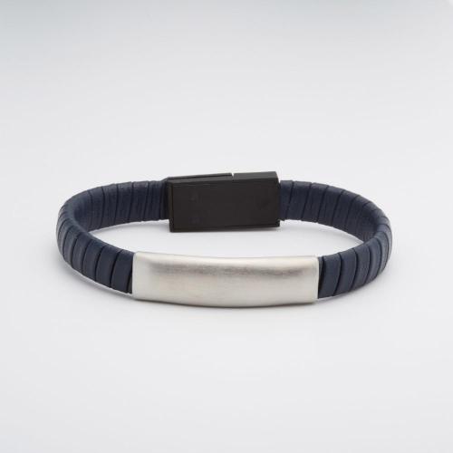 Braceletes trançados magnéticos personalizados da forma pulseira de aço